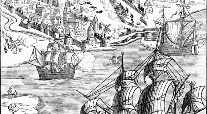Ældste billede af København. Tegnet af ukendt kunstner under belejringen af København 1536.